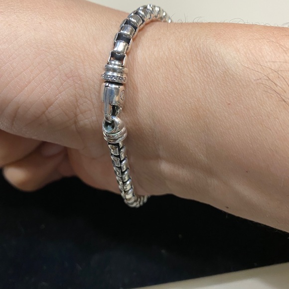 David Yurman 5mm Box Chain Men’s Silver Br… - Picture 6 of 7